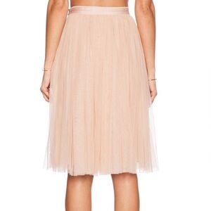 Needle & Thread Pink Tulle Midi Skirt Size 4
